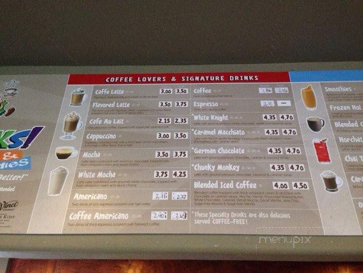 Perks! Espresso & Smoothies - Saint George, UT menu_pic