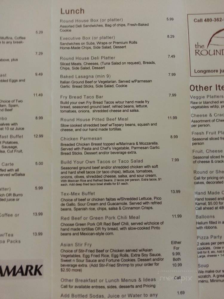 /250190797/Round-House-Cafe-Menu-Scottsdale-AZ - Scottsdale, AZ