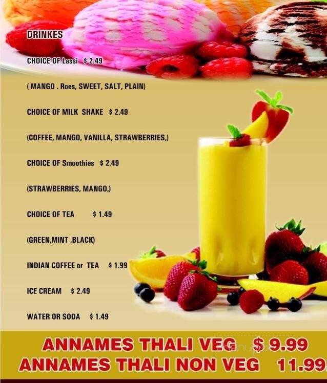 Annamese - West Chester, PA menu_pic