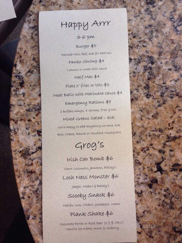 The Plank - Portland, OR menu_pic