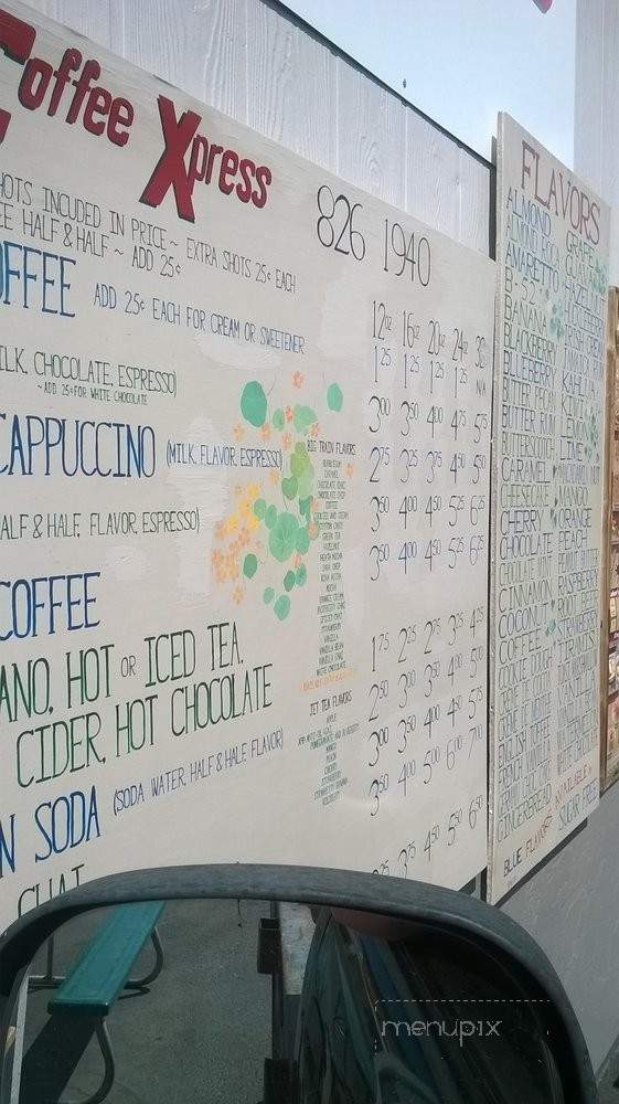 Coffee Xpress - Omak, WA menu_pic
