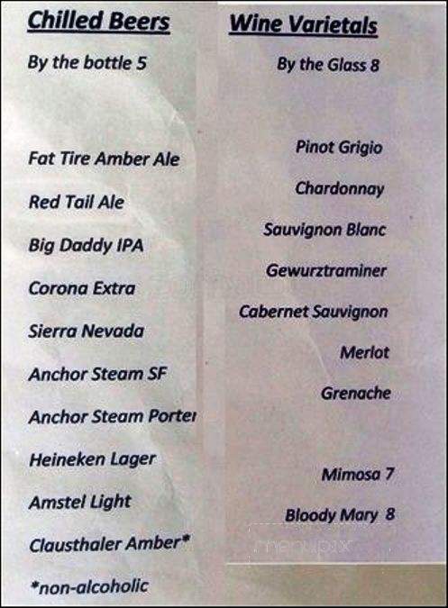 Seabreeze Cafe & Restaurant - Oakland, CA menu_pic