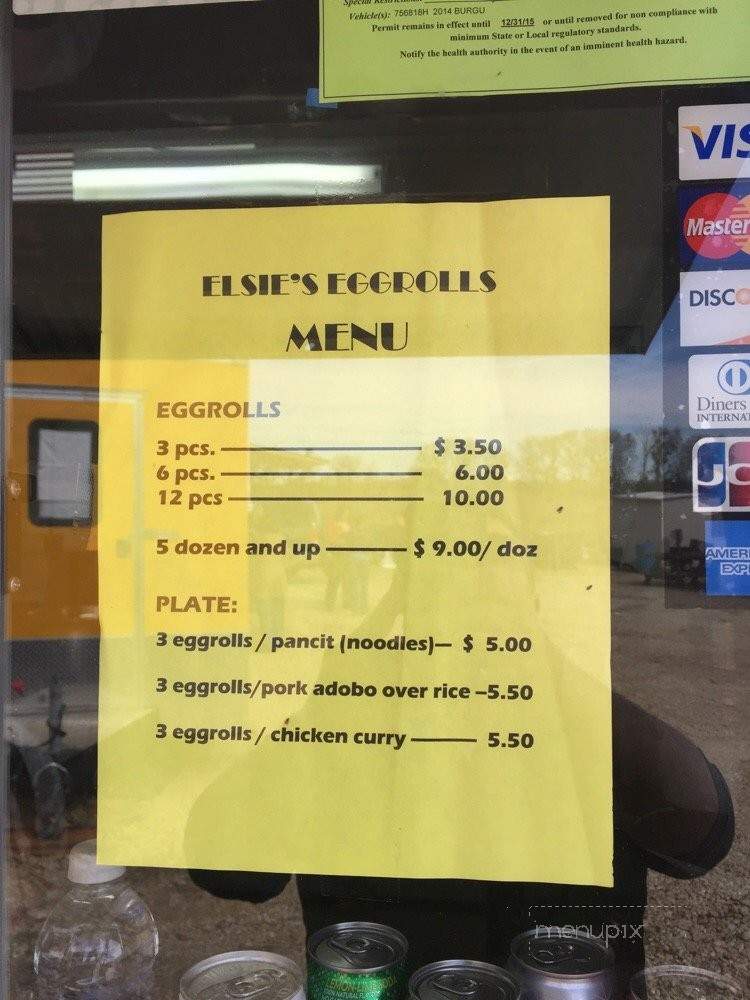Elsie's Egg Rolls - Hutto, TX menu_pic