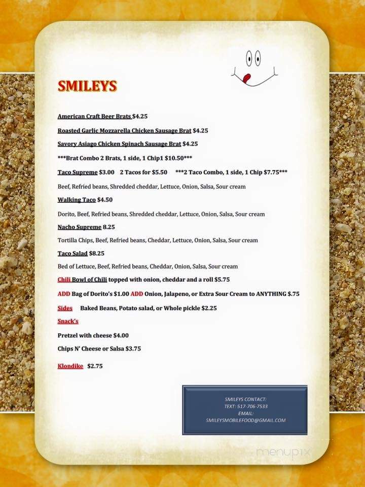 127 Brewing - Jackson, MI menu_pic