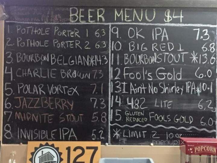 127 Brewing - Jackson, MI menu_pic