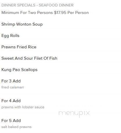 Fortunes Restaurant - Saratoga Springs, NY menu_pic