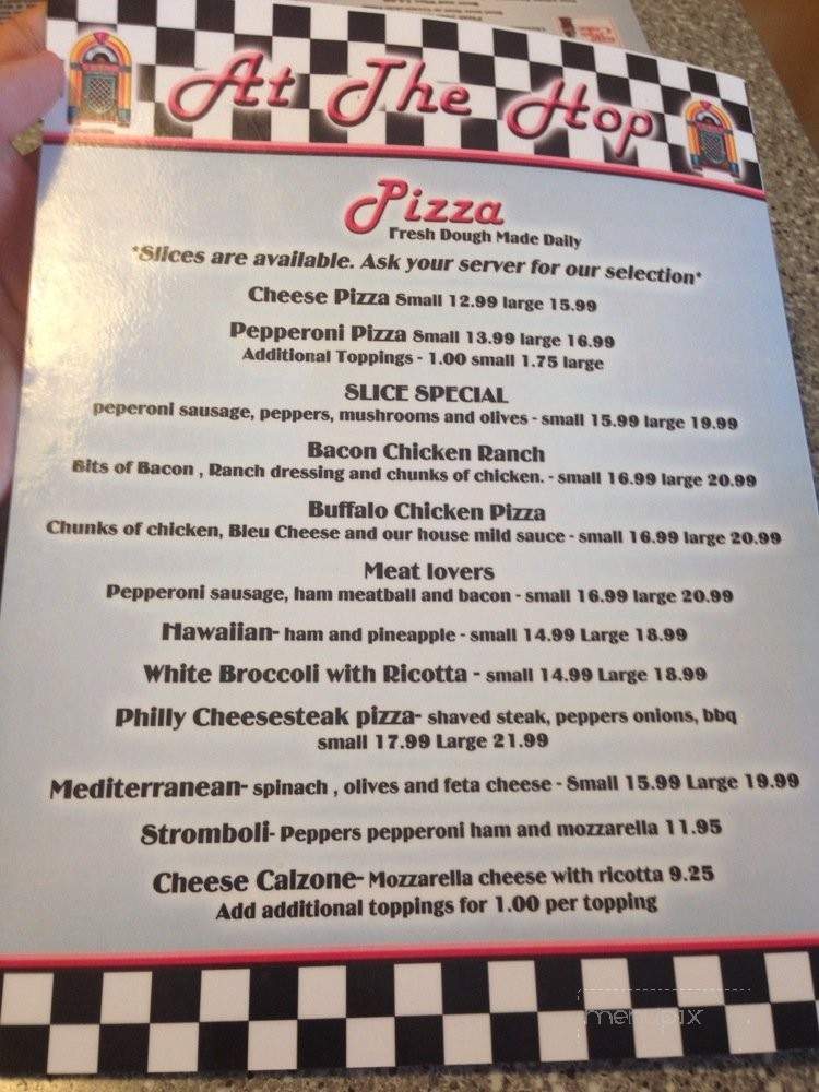 At The Hop - Lake George, NY menu_pic