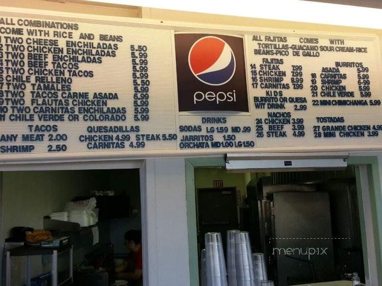 Burrito Garcia - Redding, CA menu_pic