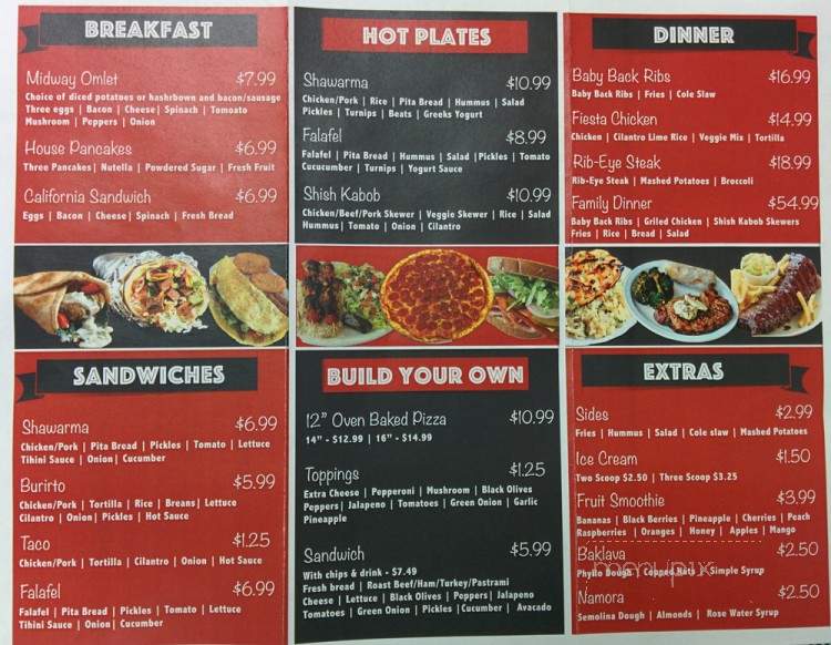 Midway Cafe - Durham, CA menu_pic
