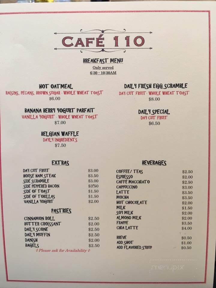 /250911802/Cafe-110-Menu-Davis-CA - Davis, CA