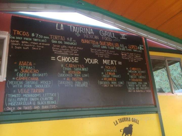 La Taurina Grill - Harrisonburg, VA menu_pic