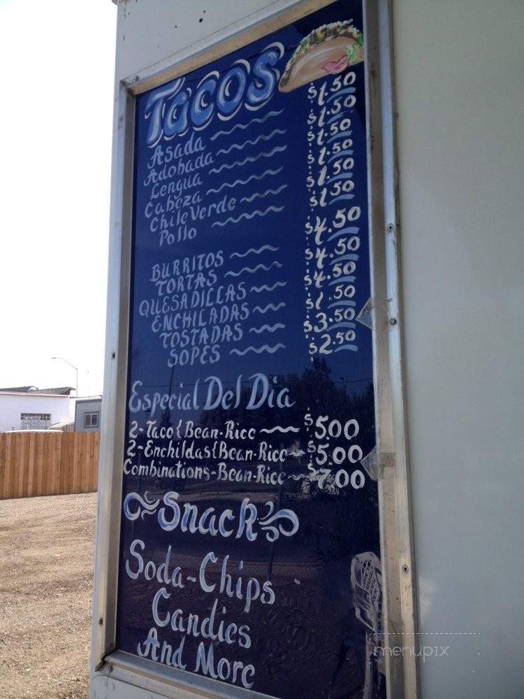 El Taco Charro - Fresno, CA menu_pic
