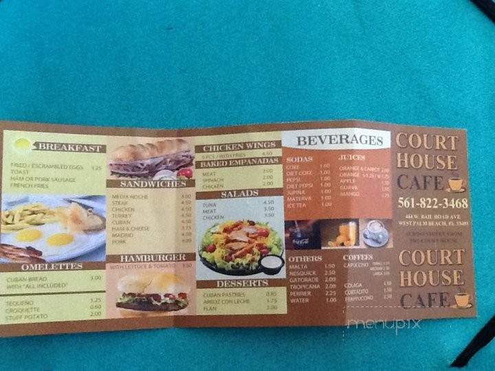 Courthouse Cafe - West Palm Beach, FL menu_pic