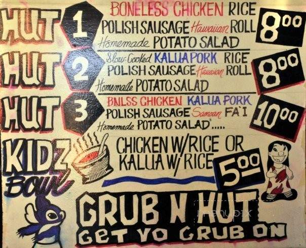 Grub N Hut Sports Grill - Long Beach, CA menu_pic