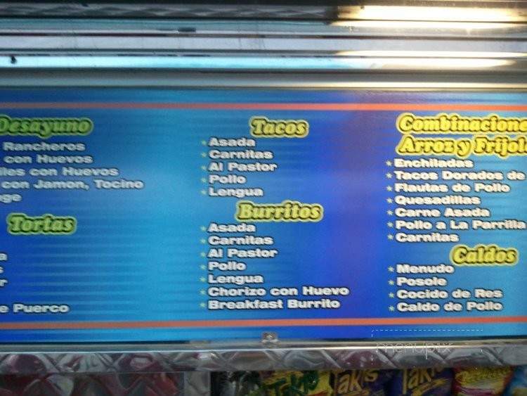 Rivas Kitchen on Wheels - West Covina, CA menu_pic