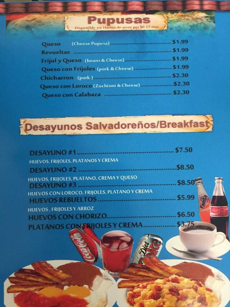 Pupuseria El Tazumal - Norwalk, CA menu_pic