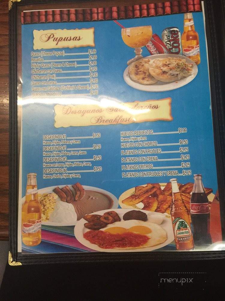 Pupuseria El Tazumal - Norwalk, CA menu_pic