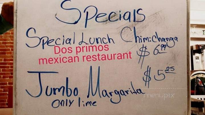 Dos Primos - Louisiana, MO menu_pic