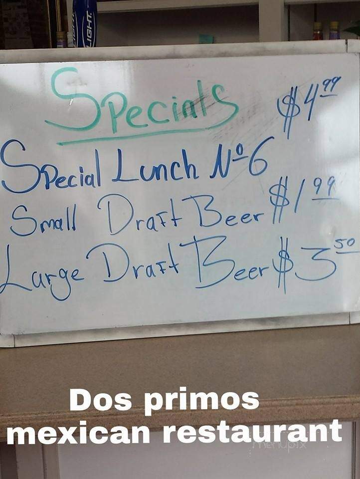 Dos Primos - Louisiana, MO menu_pic