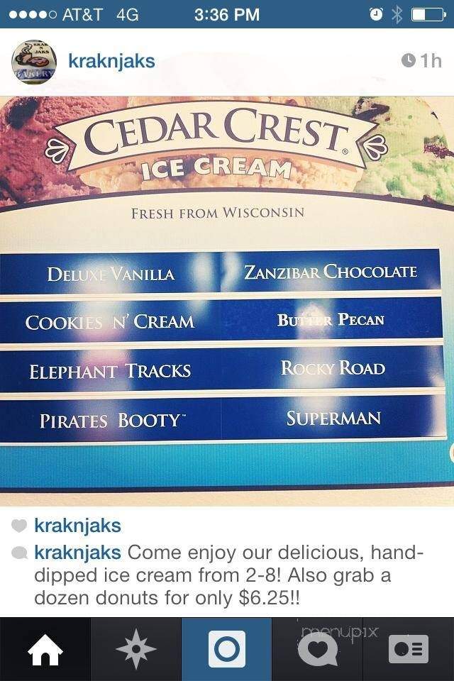 Krak N Jaks Bakery - Farmington, MO menu_pic