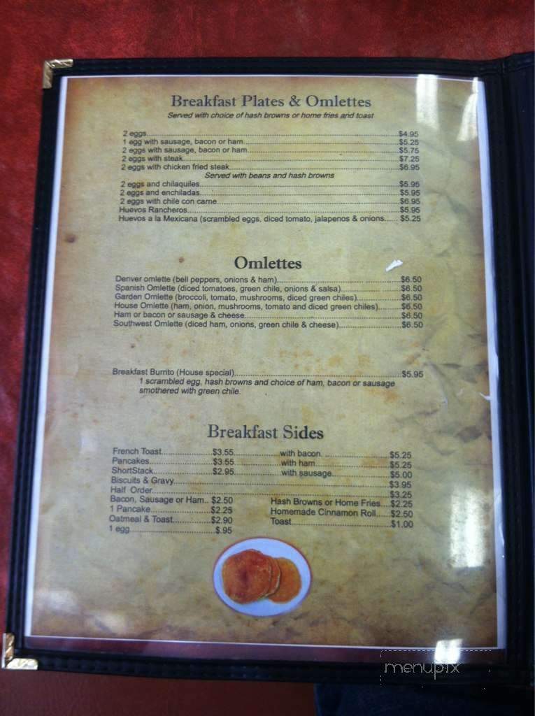 Manolo's Cafe - Las Cruces, NM menu_pic