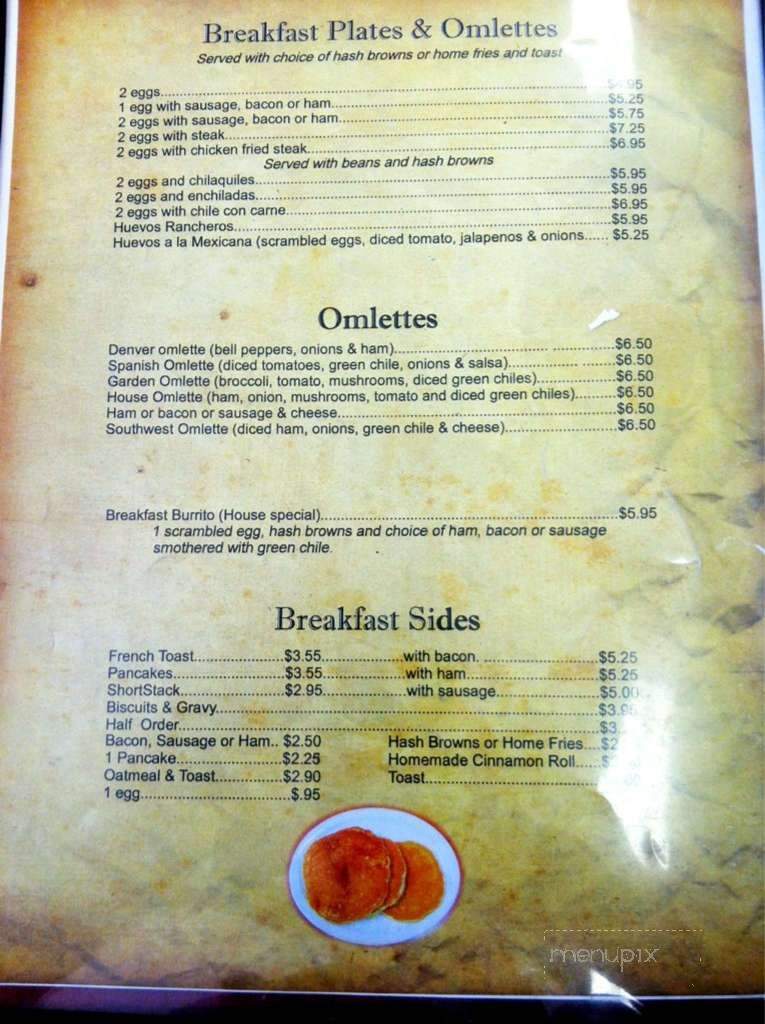 Manolo's Cafe - Las Cruces, NM menu_pic