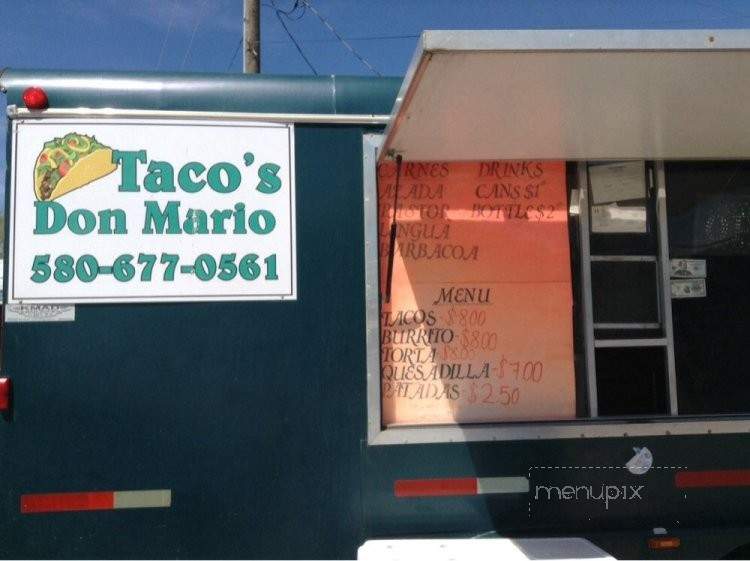 Don Mario's - Madill, OK menu_pic