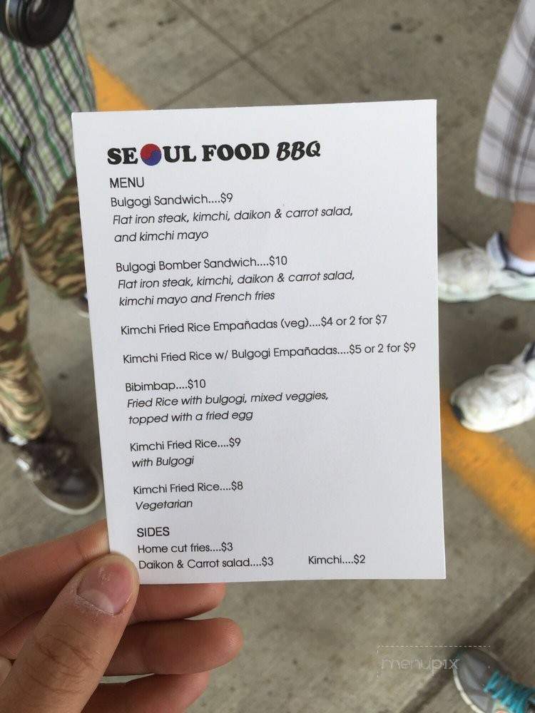 Seoul Food BBQ Truck - Rochester, NY menu_pic
