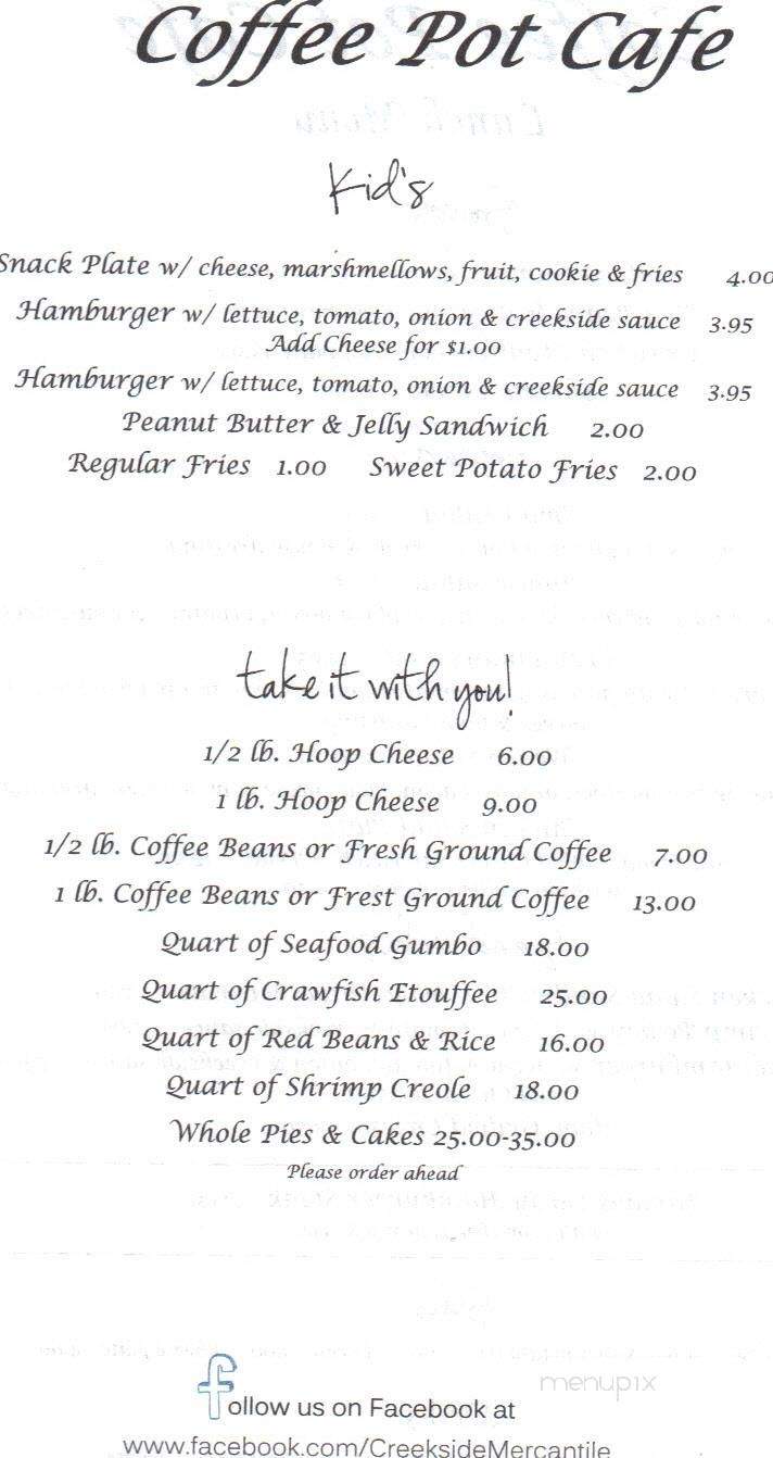 Coffee Pot Cafe - Enterprise, MS menu_pic
