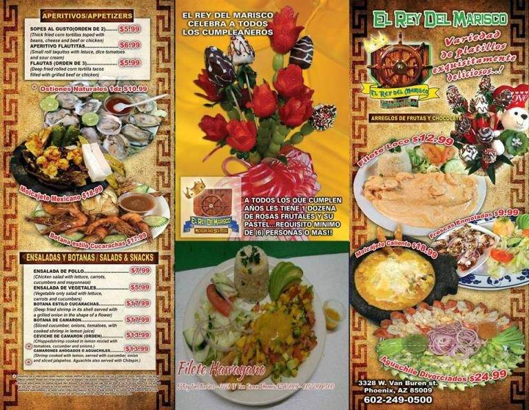 /250186984/El-Rey-Del-Marisco-Menu-Phoenix-AZ - Phoenix, AZ