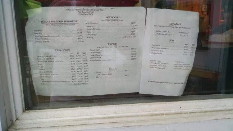 Jacob's Ladder Roast Beef & Tavern - Laconia, NH menu_pic