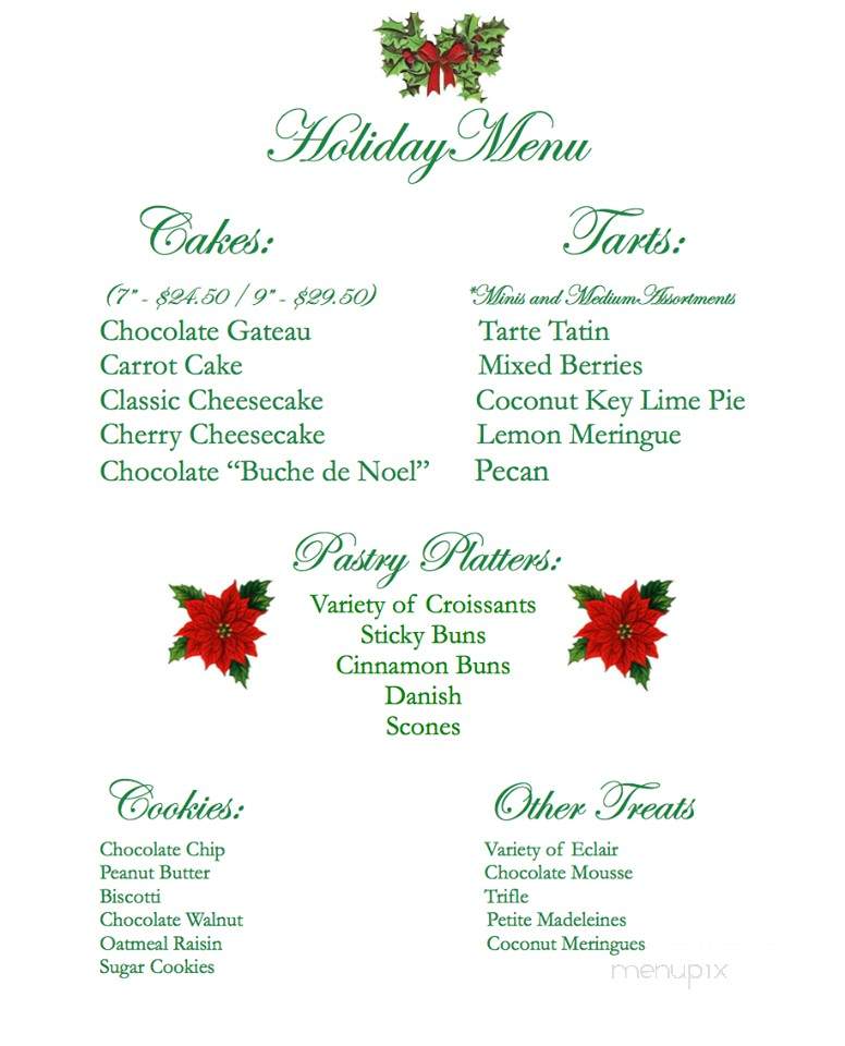 C'est La Vie - Peterborough, NH menu_pic
