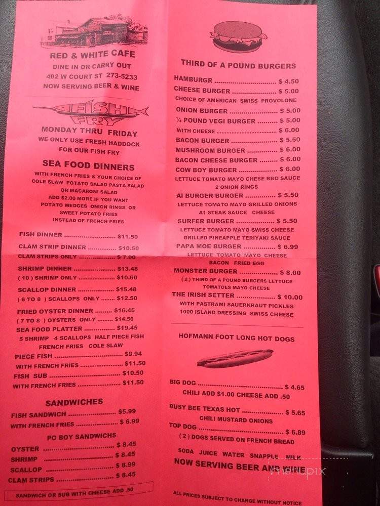 Red & White Cafe - Ithaca, NY menu_pic