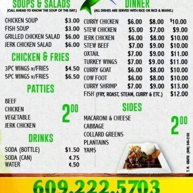 One Stop Restaurant and Mini Market - Trenton, NJ menu_pic