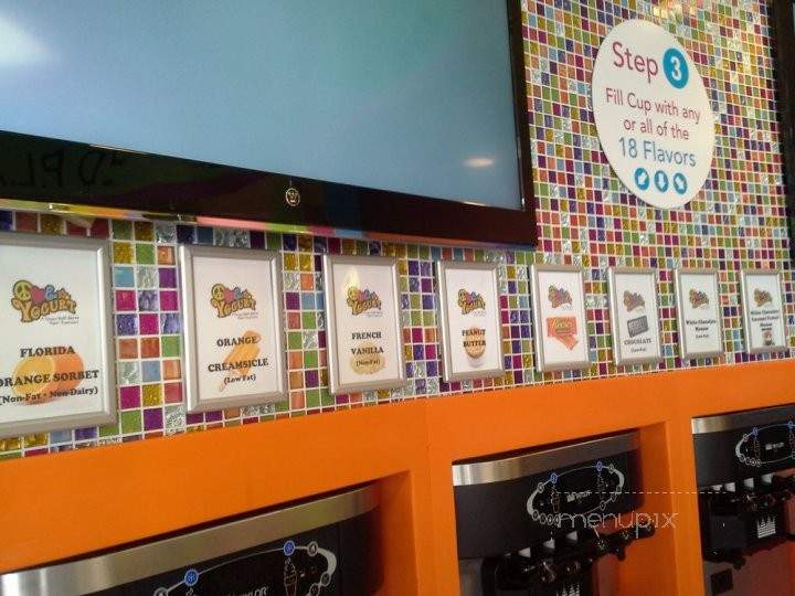 Peace,Love and Yogurt - Ocean City, NJ menu_pic