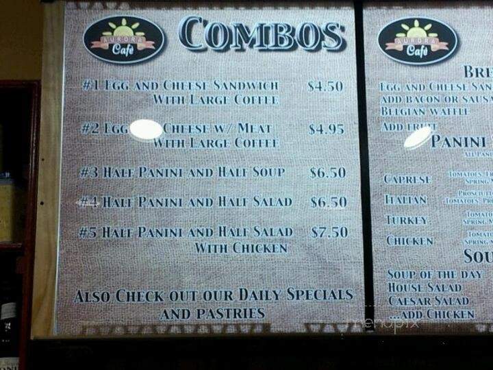 Aurora Cafe - Media, PA menu_pic