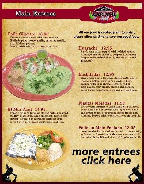 Mariachi Mexican Grill - Schnecksville, PA menu_pic