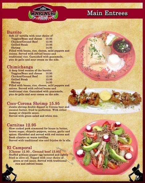 Mariachi Mexican Grill - Schnecksville, PA menu_pic
