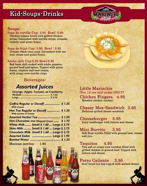 Mariachi Mexican Grill - Schnecksville, PA menu_pic