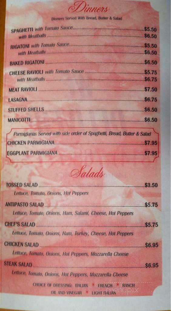 Scotto's Pizza - Plymouth Meeting, PA menu_pic