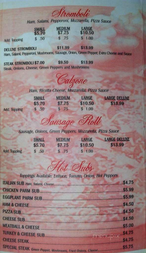 Scotto's Pizza - Plymouth Meeting, PA menu_pic