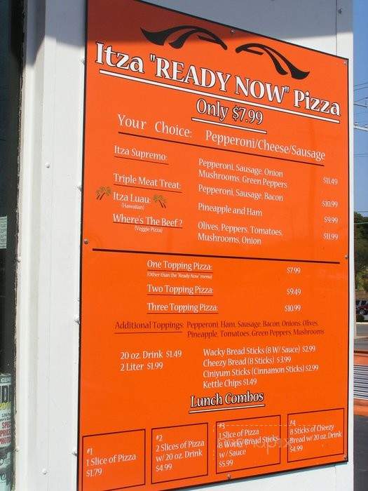 Itza Pizza - Nashville, TN menu_pic