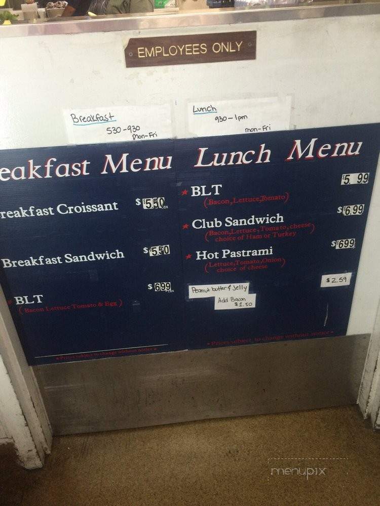 Escape Snack Bar - San Diego, CA menu_pic