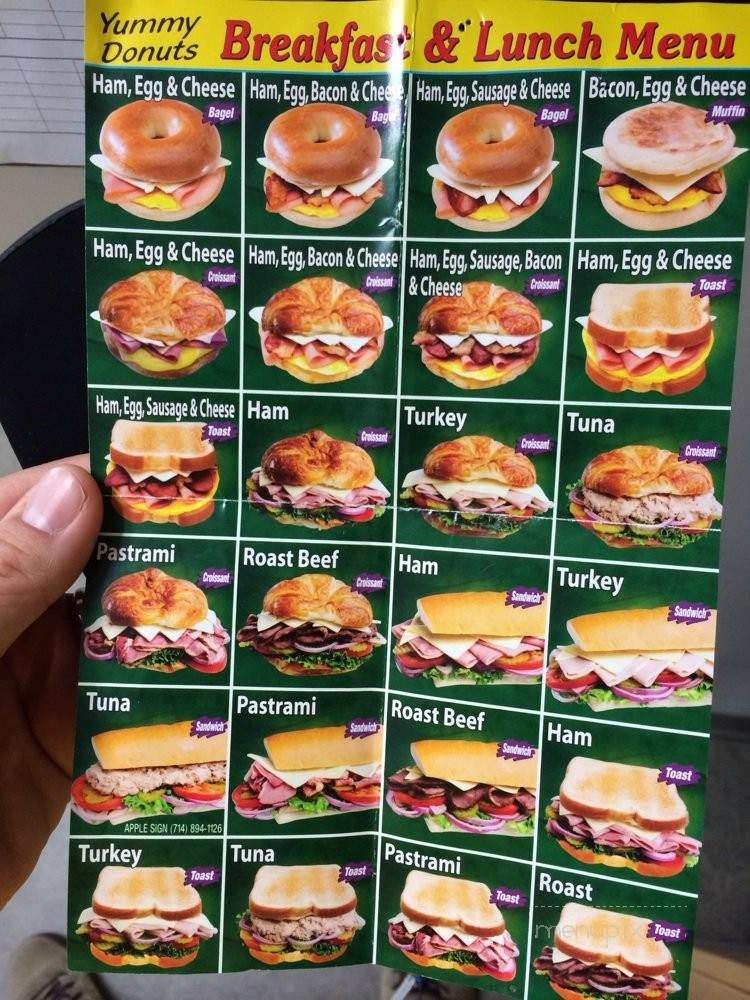 Yummy donuts - Baldwin Park, CA menu_pic