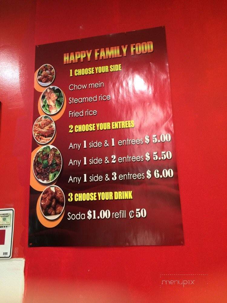Happy Family Food - La Puente, CA menu_pic