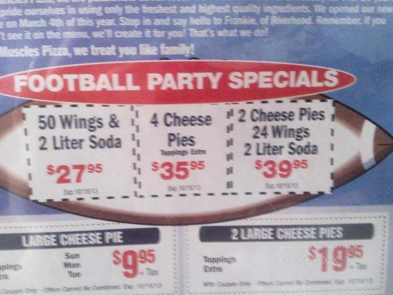 Muscles Pizza - Moriches, NY menu_pic