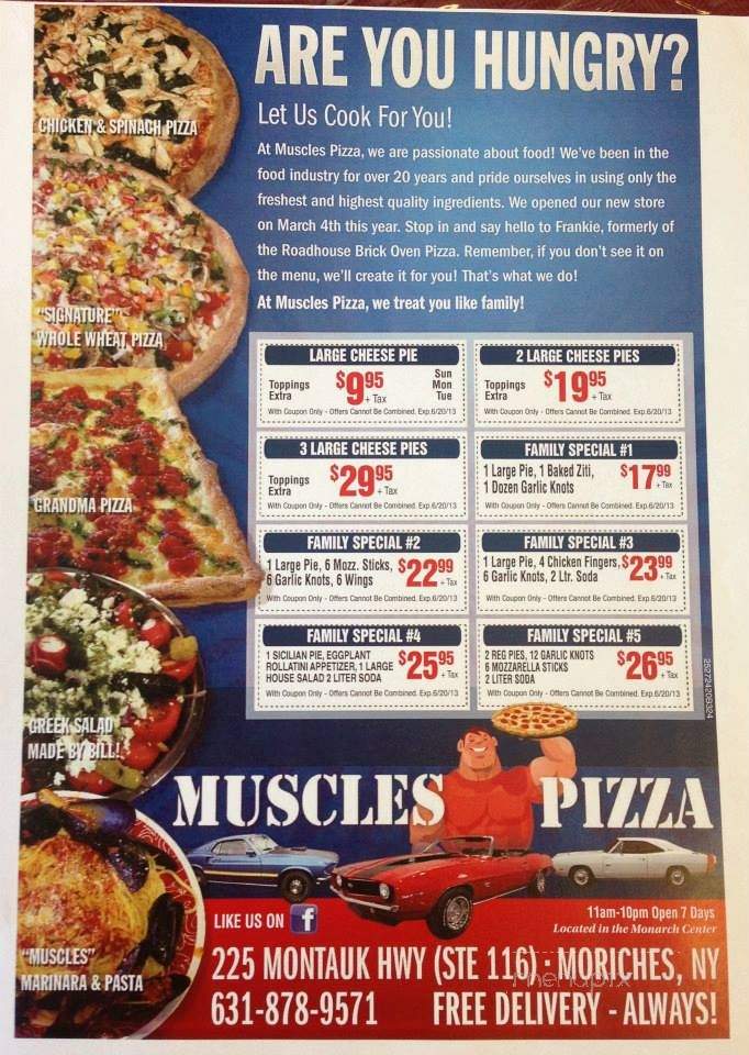 Muscles Pizza - Moriches, NY menu_pic
