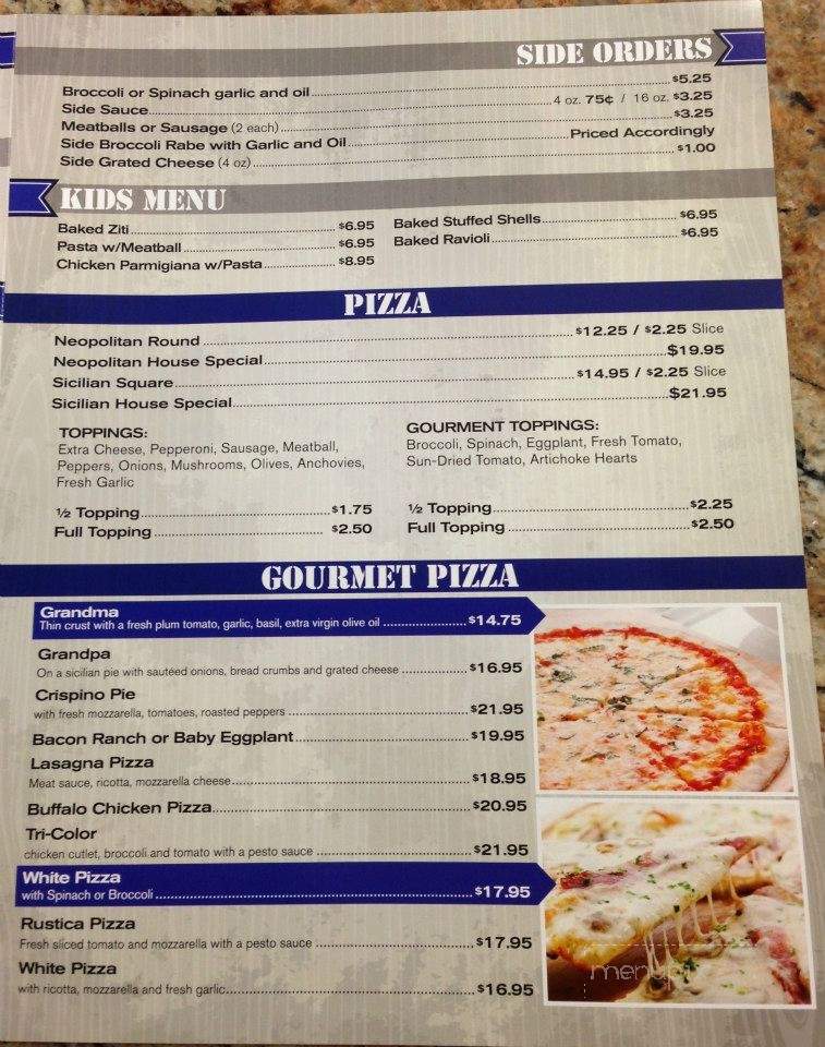 Muscles Pizza - Moriches, NY menu_pic