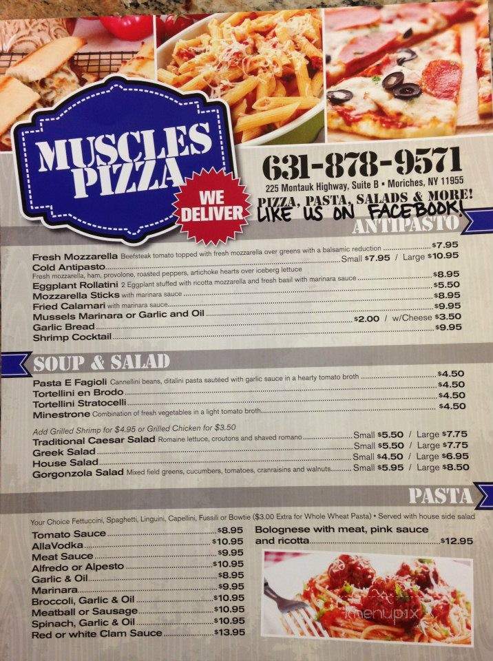 Muscles Pizza - Moriches, NY menu_pic