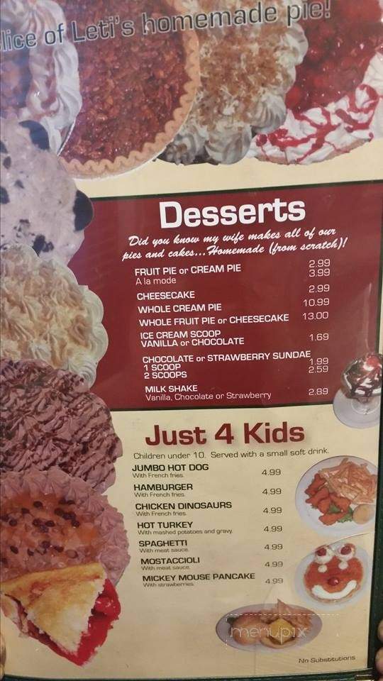 Diner 36 - Brookfield, MO menu_pic
